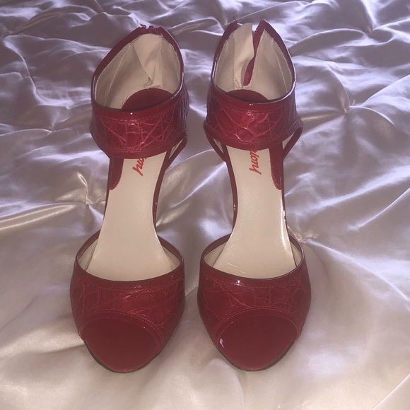 Brioni Red Crocodile Vero Cuoio size 36, heel 4 inches - Picture 5 of 13